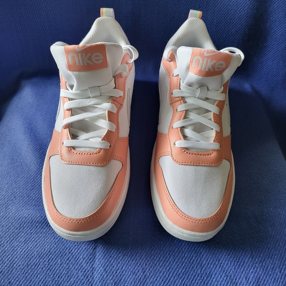 Nike White and Pink Sneakers